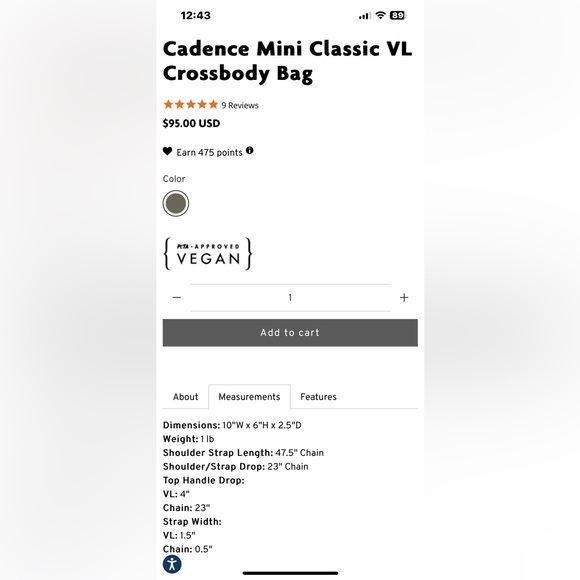 Lug Cadence Olive VL NWT - Picture 8 of 9